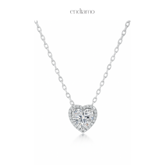Nova Heart-Shaped Moissanite Charm