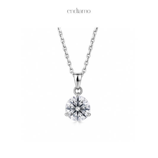 Luna Drop Moissanite Pendant