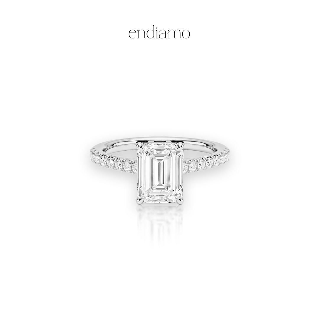 Emerald Pave Ring